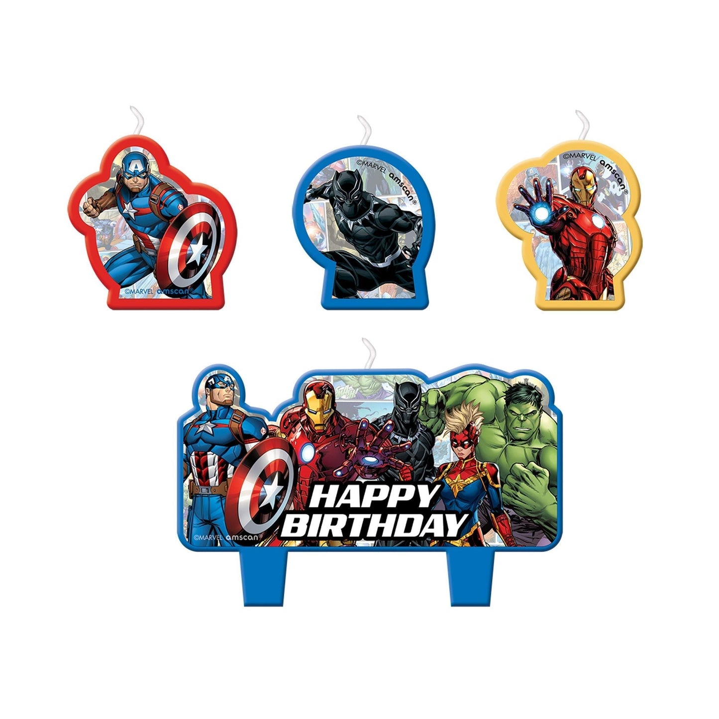 Marvel Avengers Powers Unite™ Birthday Candle Set - Amscan