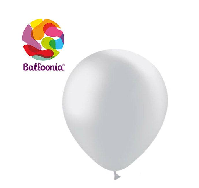 Metallic Silver Latex - Balloonia