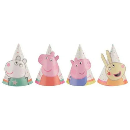 Mini Party Hats - Peppa Pig Confetti Party (8ct)