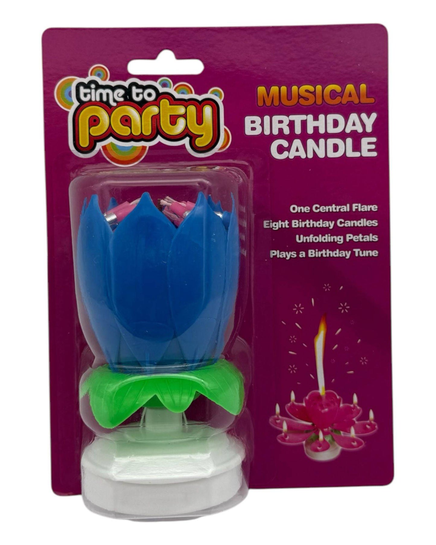 Musical Flower Candle 1Ct (Blister) - Winner Party