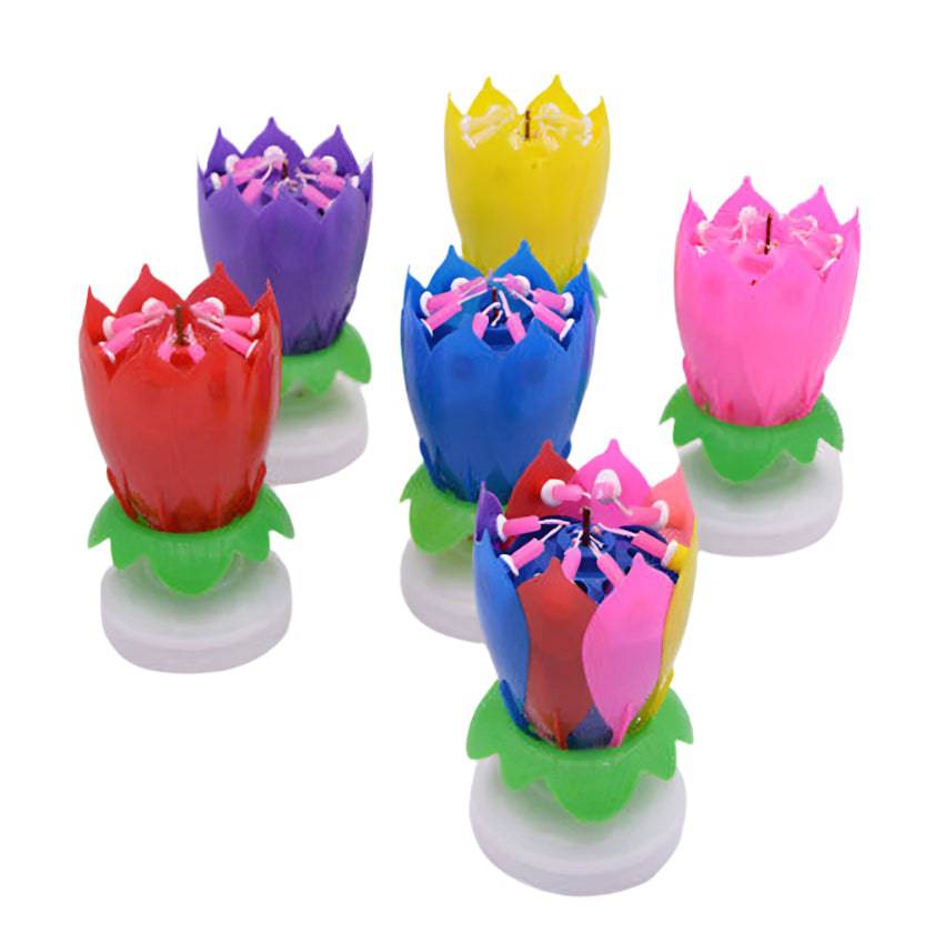 Musical Flower Candle 1Ct (Blister) - Winner Party