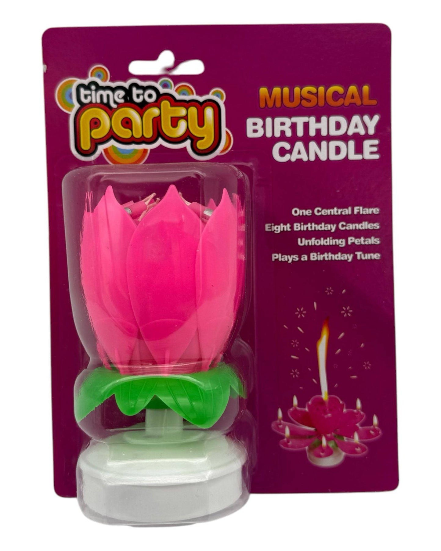 Musical Flower Candle 1Ct (Blister) - Winner Party