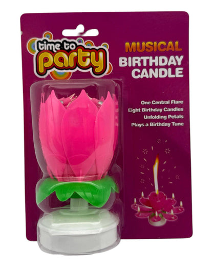 Musical Flower Candle 1Ct (Blister) - Winner Party