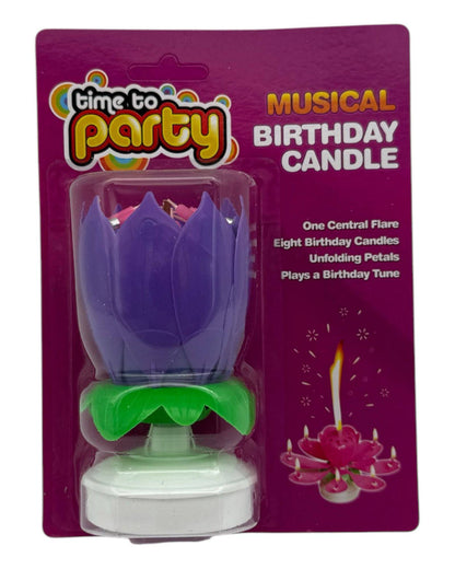 Musical Flower Candle 1Ct (Blister) - Winner Party