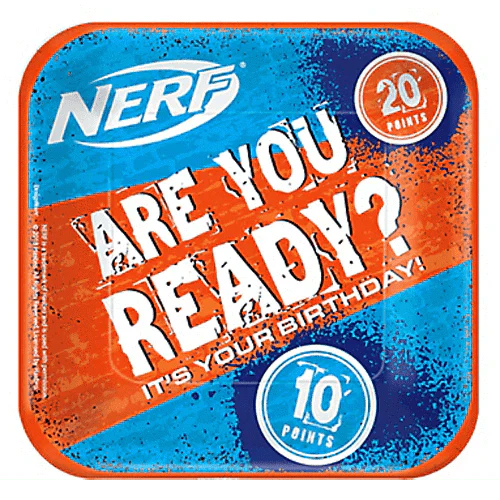 Nerf 7? Paper Plates 8ct