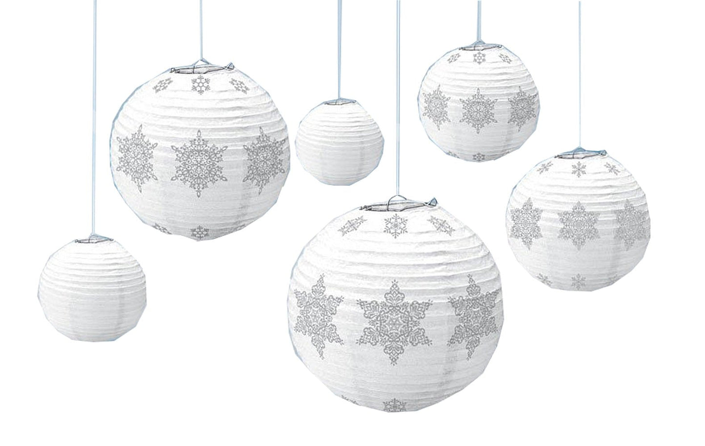 Paper Lanterns - Winter Snowflake (6ct)