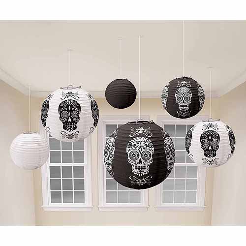 Paper Lanters - Skulls (6ct)