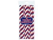 Paper Straws - Patriotic Stripes (24ct)