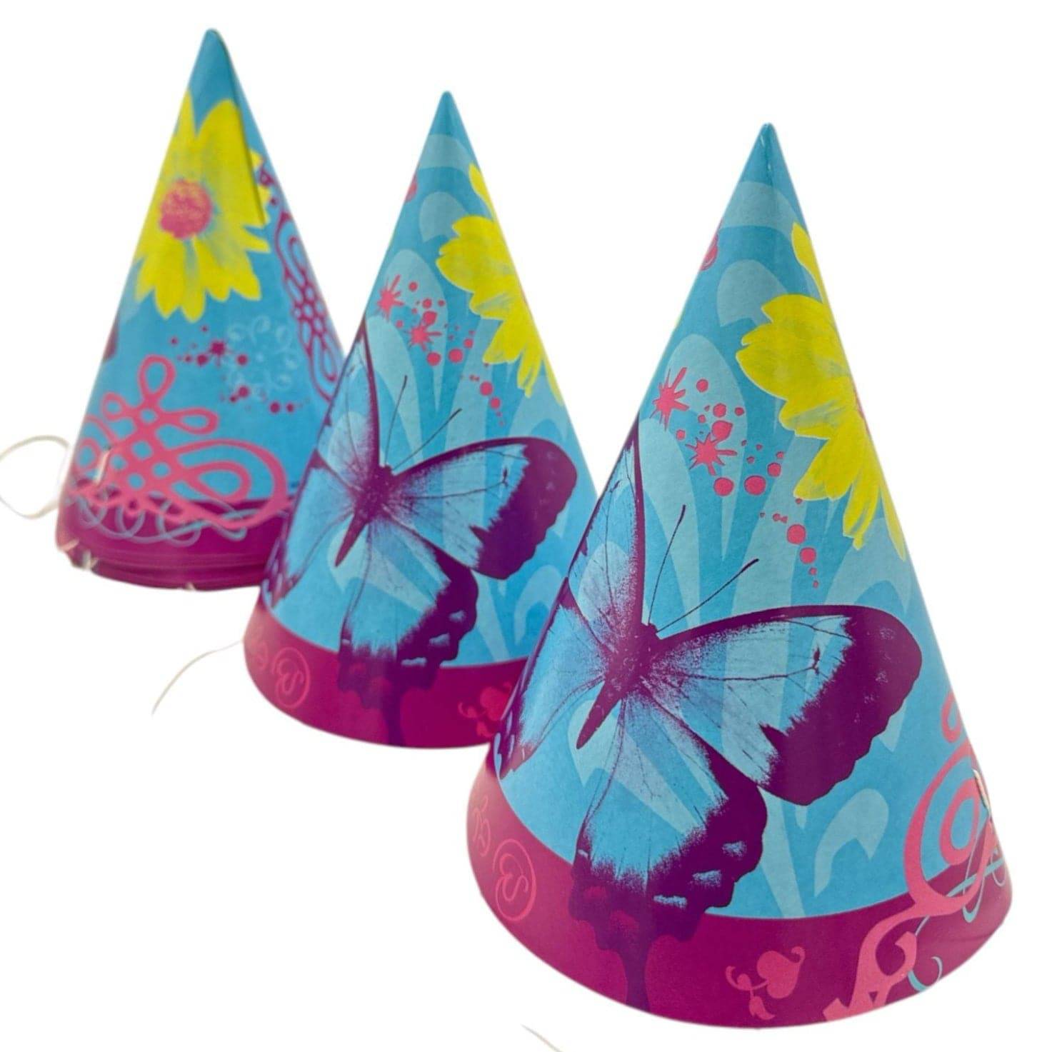 Party Hats - Butterfly Chic (8ct)