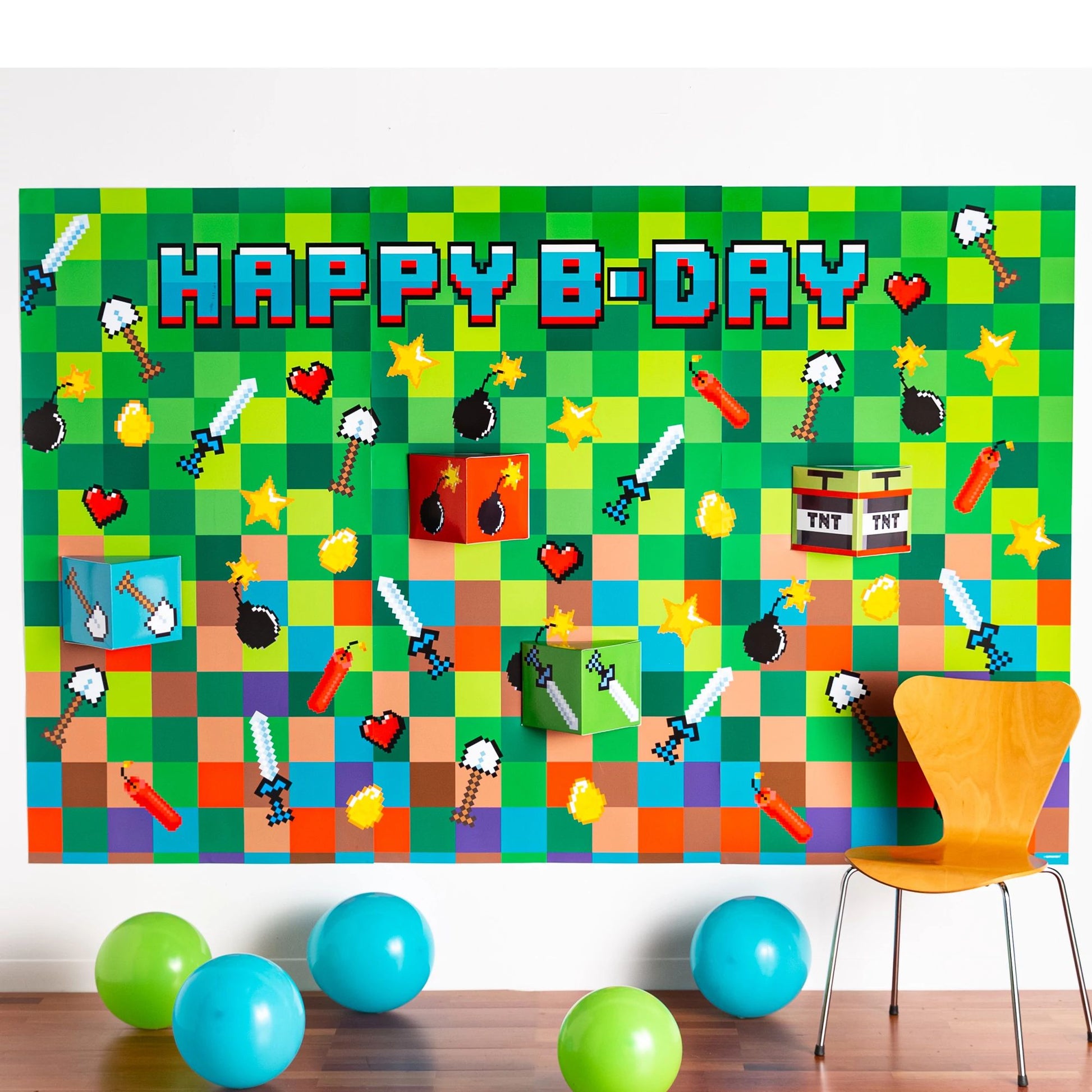 Pixel Party Deluxe Scene Setter - Amscan