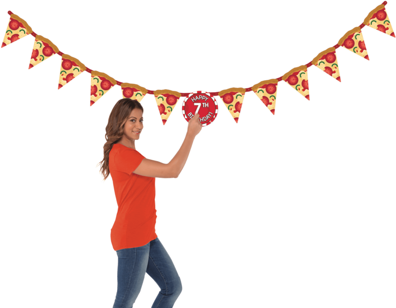 Pizza Party Birthday Banner Kit 9ft