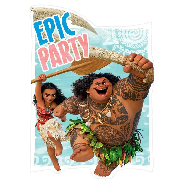 Postcard Invitations - Disney Moana (8ct)
