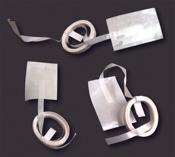 Pre Coiled White Ribbon with Tape Tab - 6ft (100ct)