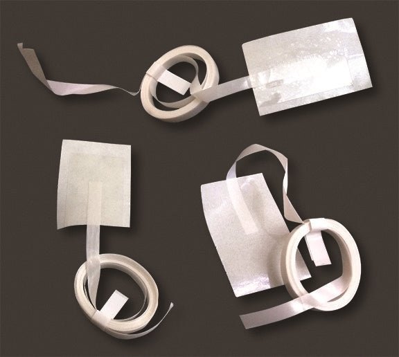 Pre Coiled White Ribbon with Tape Tab - 6ft (100ct)