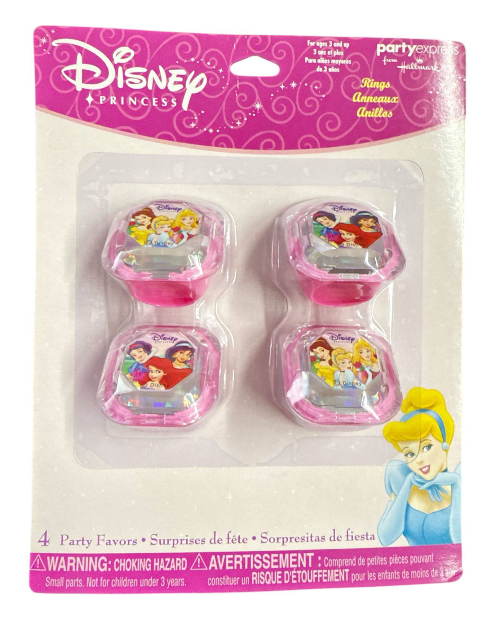 Rings - Disney Princess (4ct)