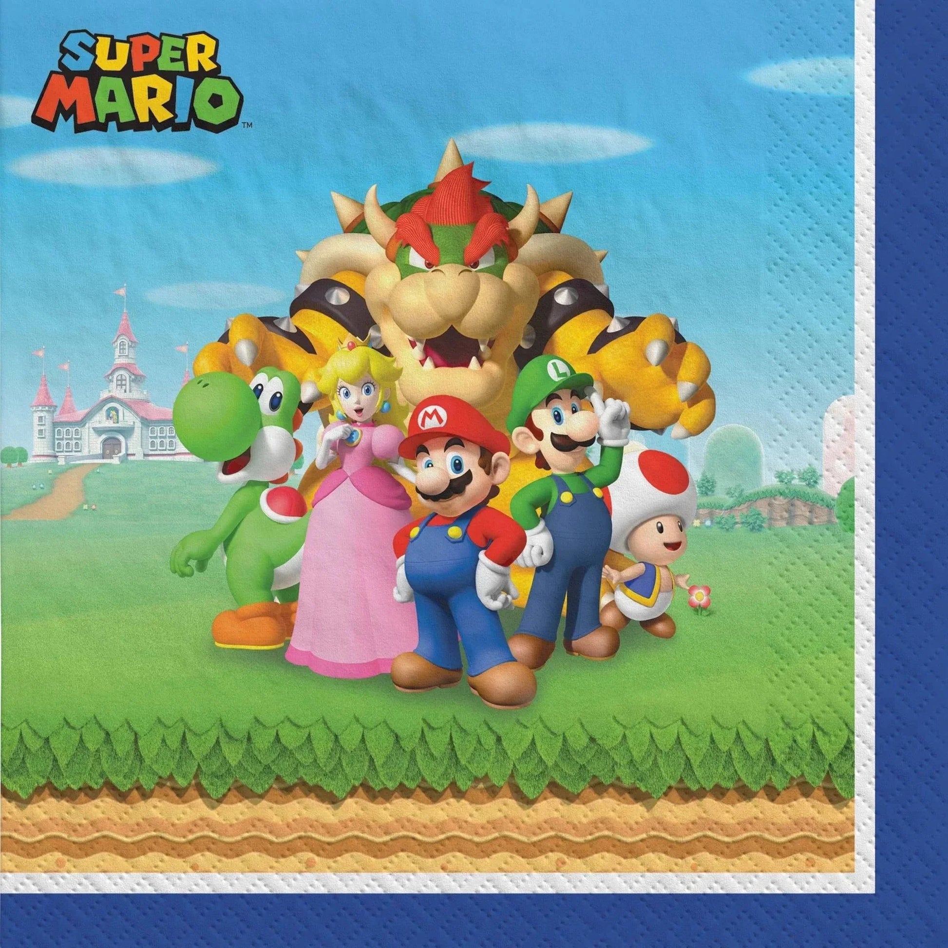 Super Mario Bros Lunch Napkins 16ct - Amscan