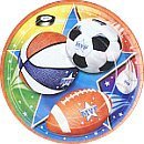 Super Sports 7" Paper Plates 8ct