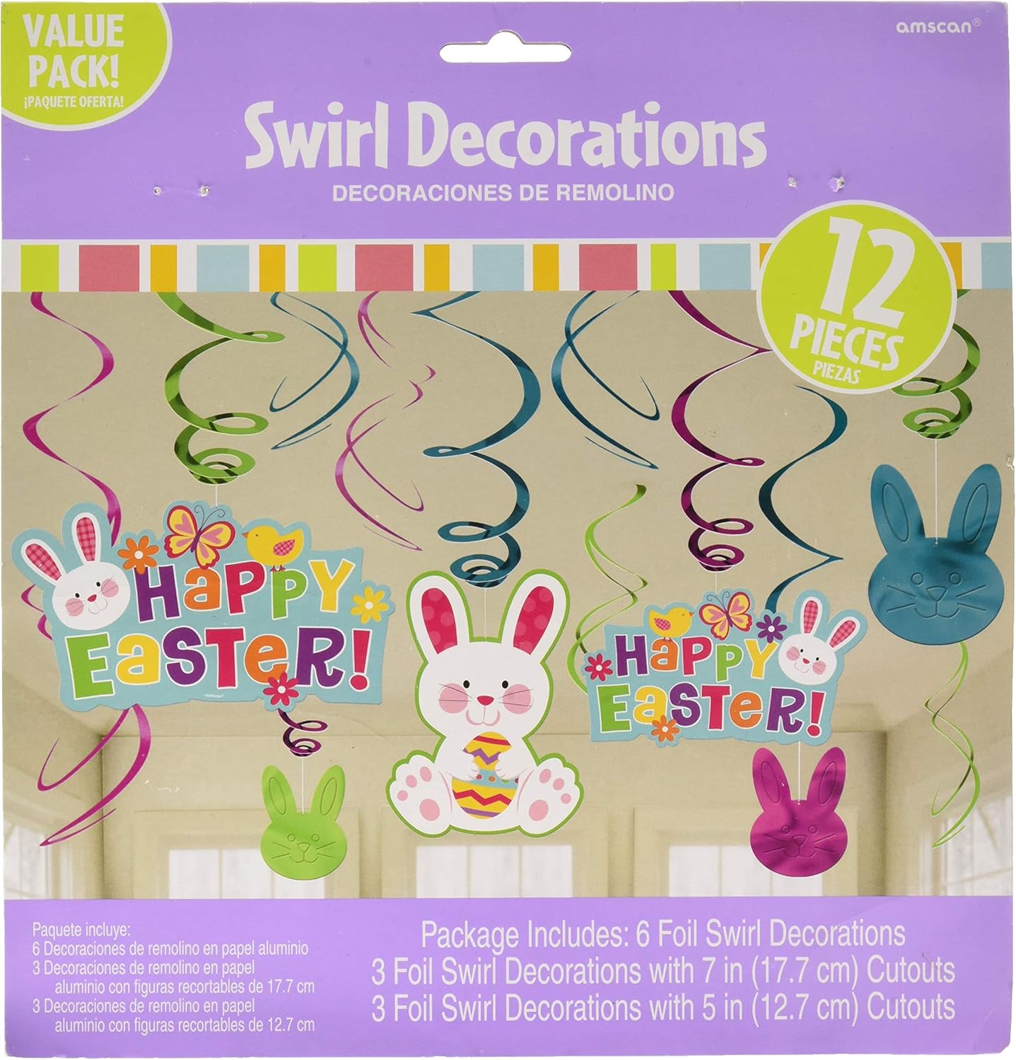 Swirl Decoration - Easter (12ct) - Amscan